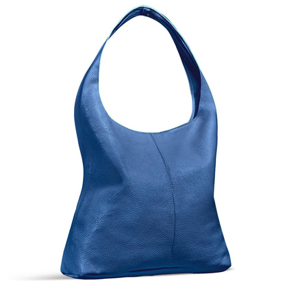Italian Genuine Calf Leather Hobo Bag 011943