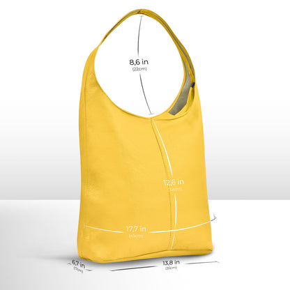 Italian Genuine Calf Leather Hobo Bag 011943