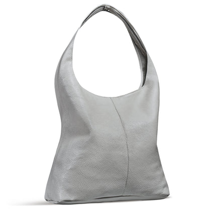 Italian Genuine Calf Leather Hobo Bag 011943