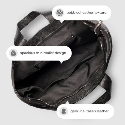 Italian Genuine Calf Leather Tote Bag 122500