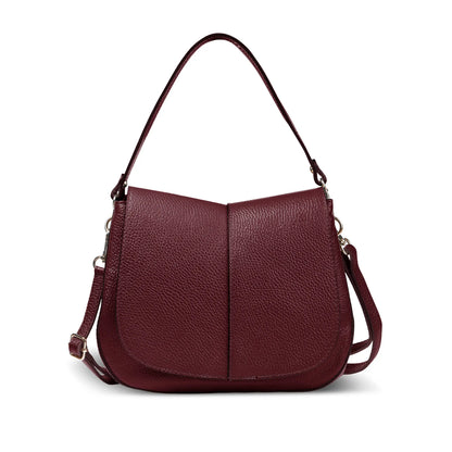 Italian Genuine Calf Leather Shoulder Bag 132610
