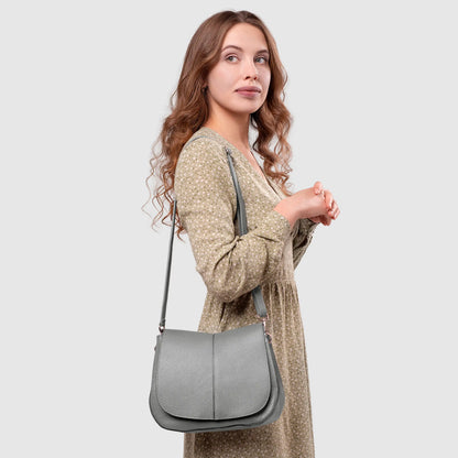 Italian Genuine Calf Leather Shoulder Bag 132610