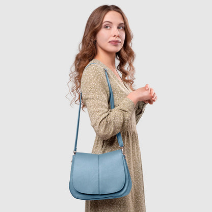 Italian Genuine Calf Leather Shoulder Bag 132610
