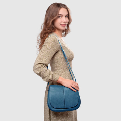 Italian Genuine Calf Leather Shoulder Bag 132610