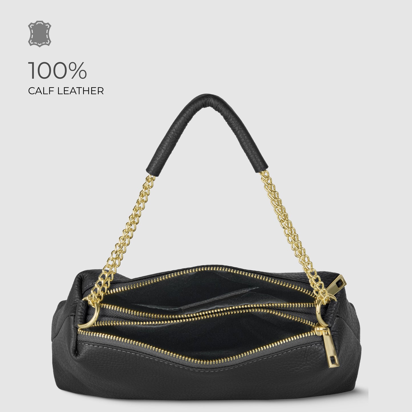 Italian Genuine Calf Leather Crossbody Bag 171522