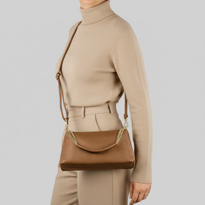 Italian Genuine Calf Leather Crossbody Bag 171522