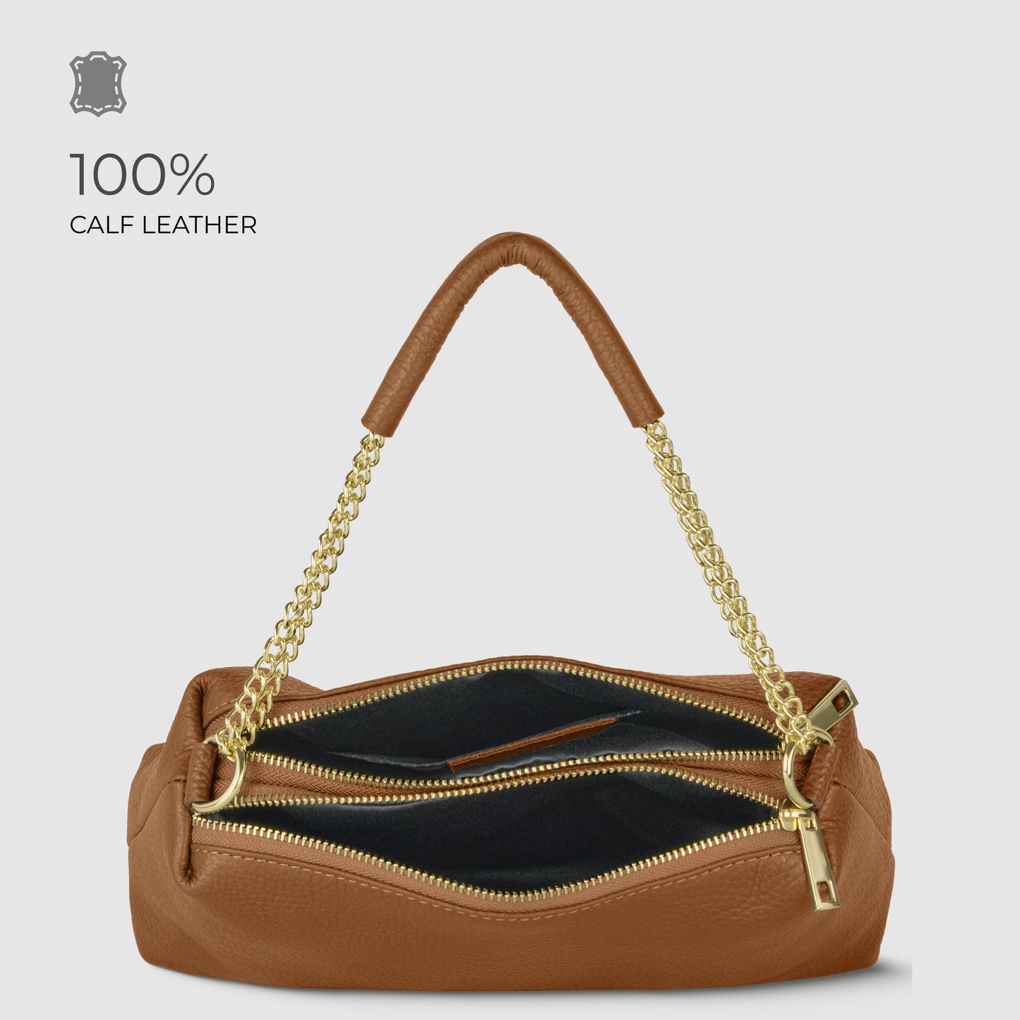 Italian Genuine Calf Leather Crossbody Bag 171522