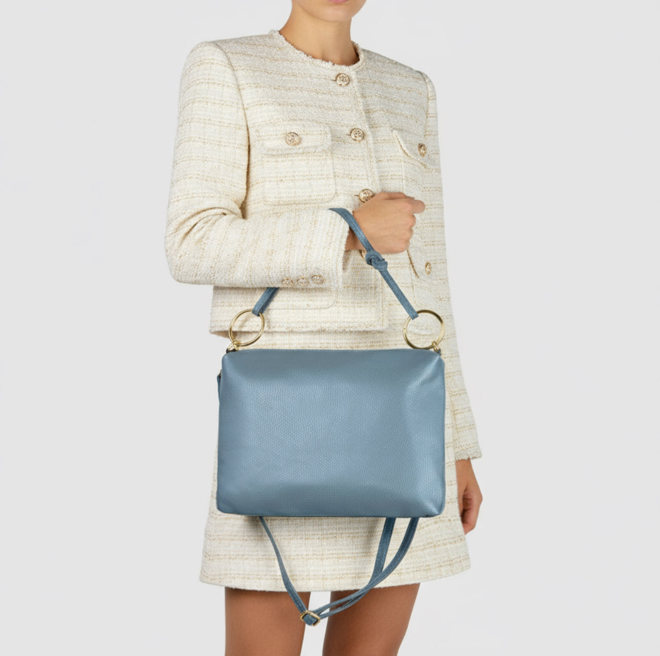 Italian Genuine Calf Leather Shoulder Bag 171551