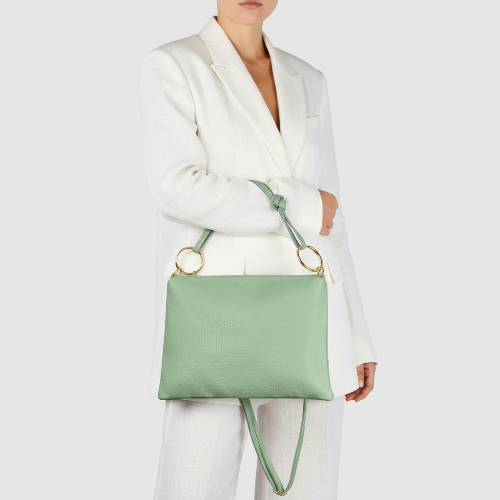 Italian Genuine Calf Leather Shoulder Bag 171551