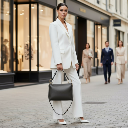 Italian Genuine Calf Leather Shoulder Bag 171551
