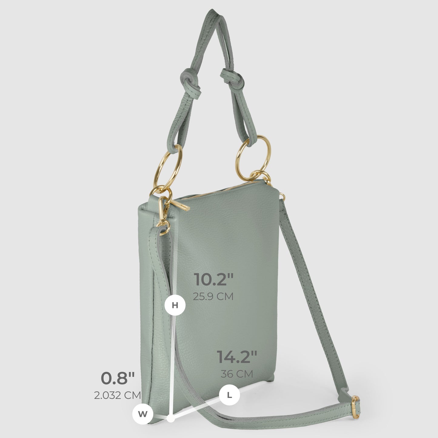 Italian Genuine Calf Leather Shoulder Bag 171551
