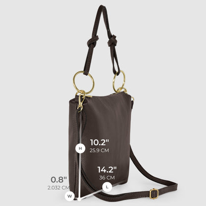 Italian Genuine Calf Leather Shoulder Bag 171551