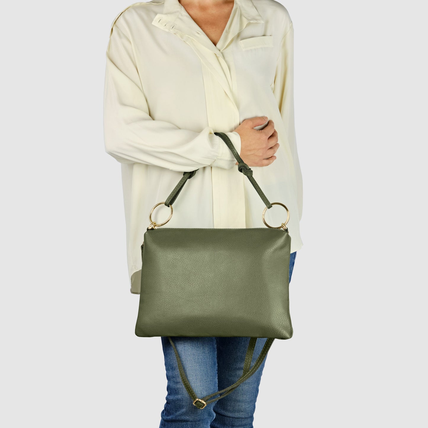 Italian Genuine Calf Leather Shoulder Bag 171551