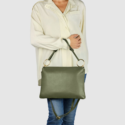 Italian Genuine Calf Leather Shoulder Bag 171551