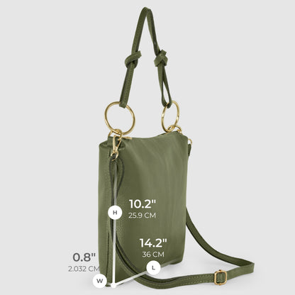 Italian Genuine Calf Leather Shoulder Bag 171551