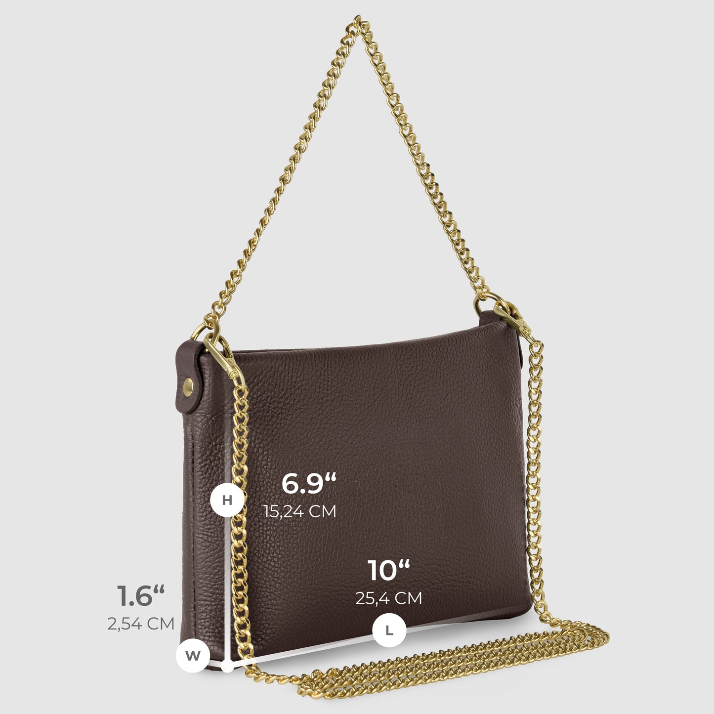Italian Genuine Calf Leather Crossbody Bag 101315
