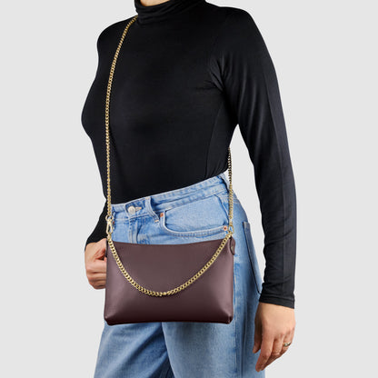 Italian Genuine Calf Leather Crossbody Bag 101315