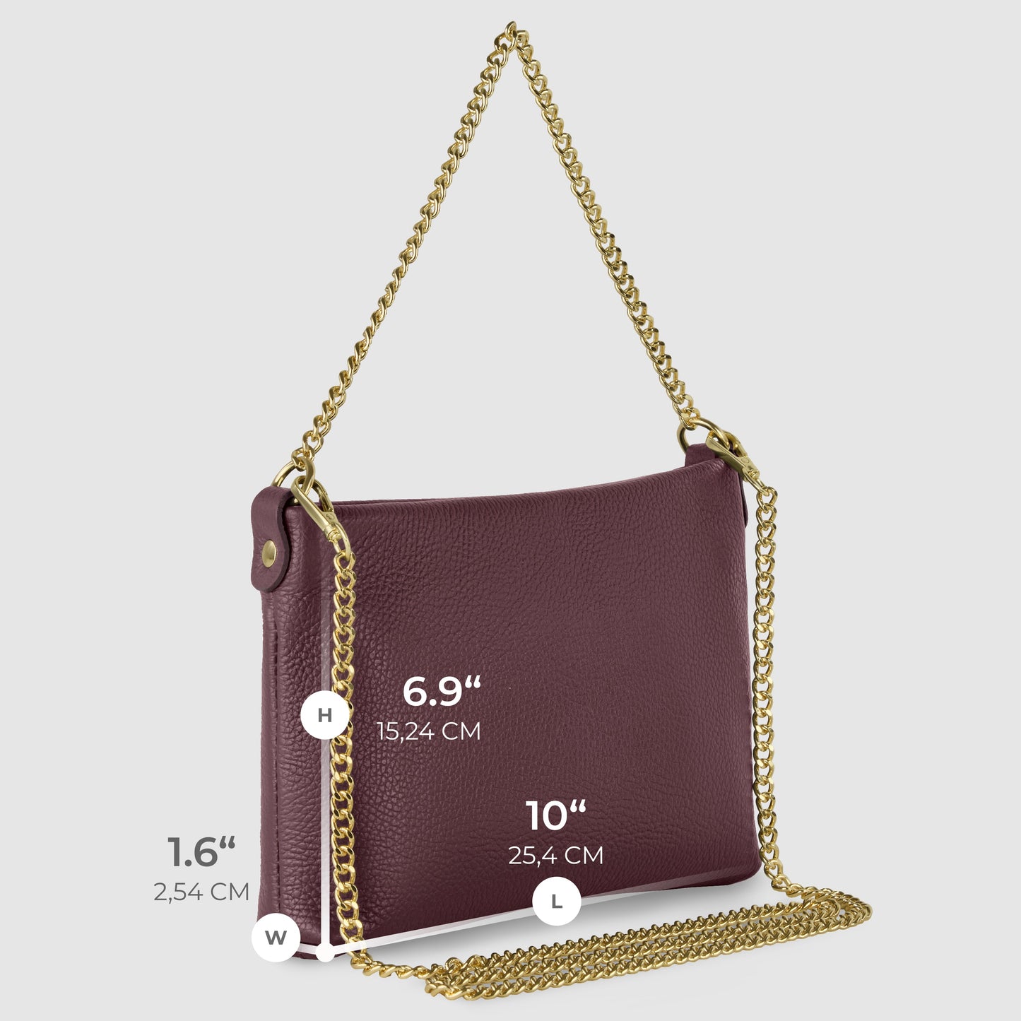 Italian Genuine Calf Leather Crossbody Bag 101315