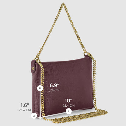 Italian Genuine Calf Leather Crossbody Bag 101315