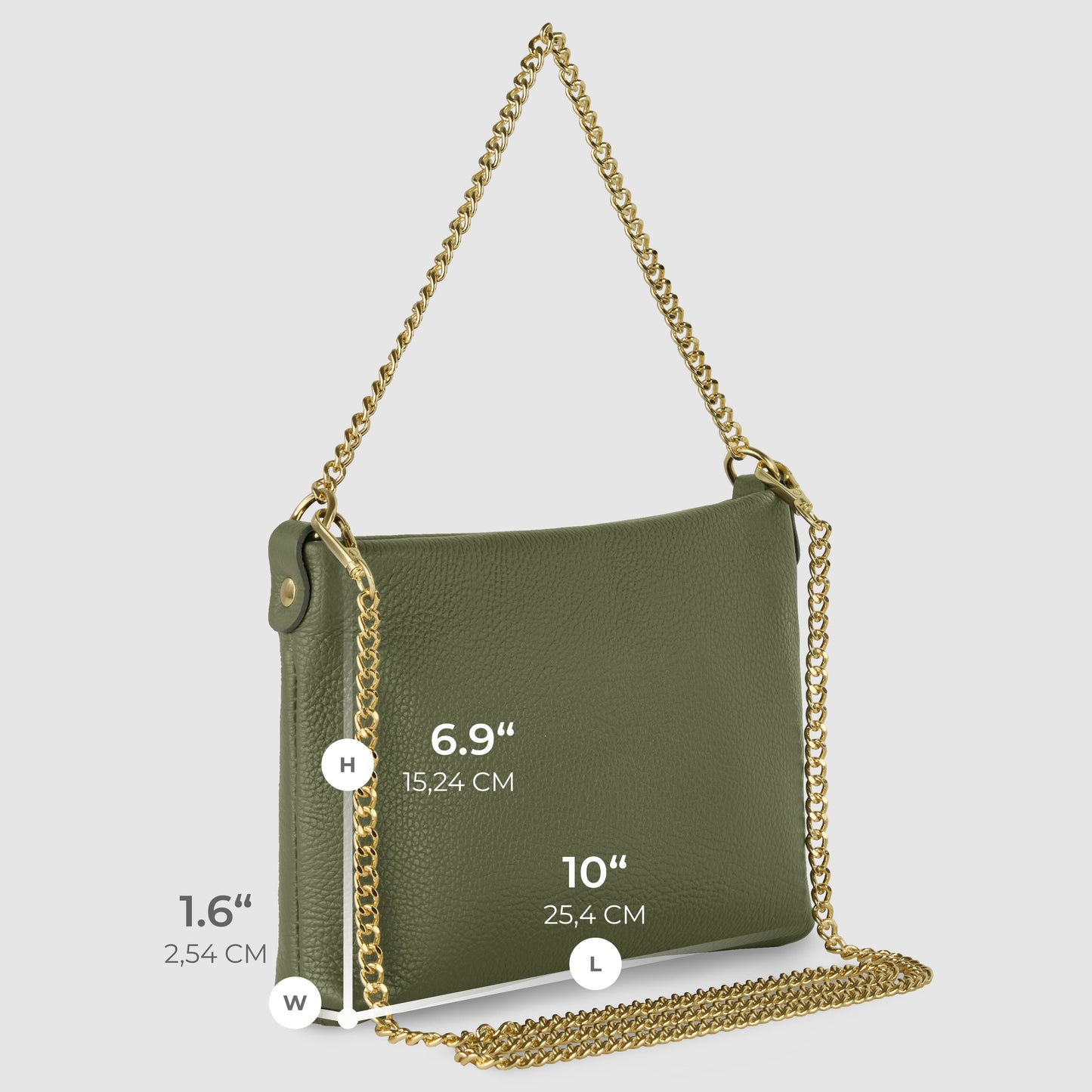 Italian Genuine Calf Leather Crossbody Bag 101315