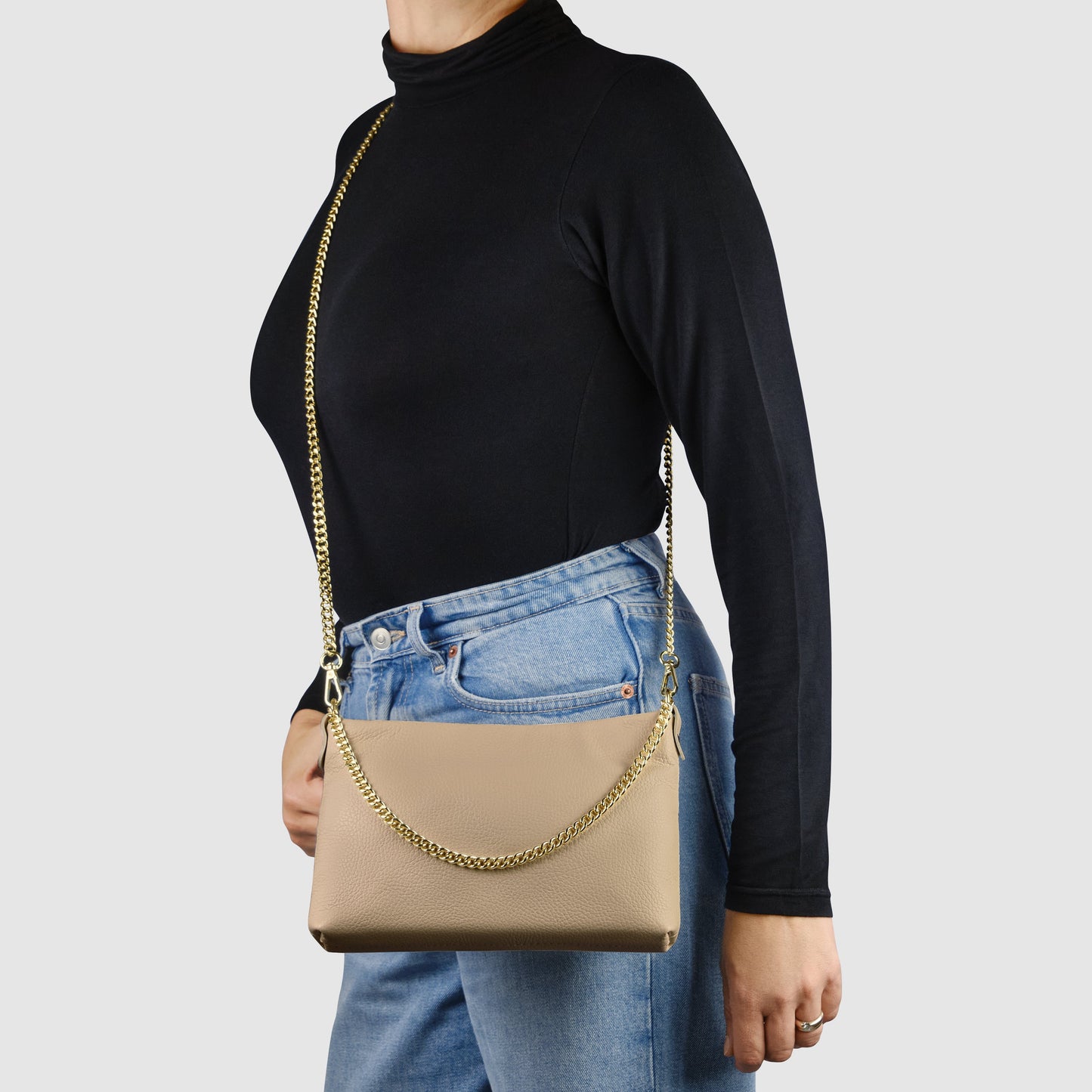 Italian Genuine Calf Leather Crossbody Bag 101315