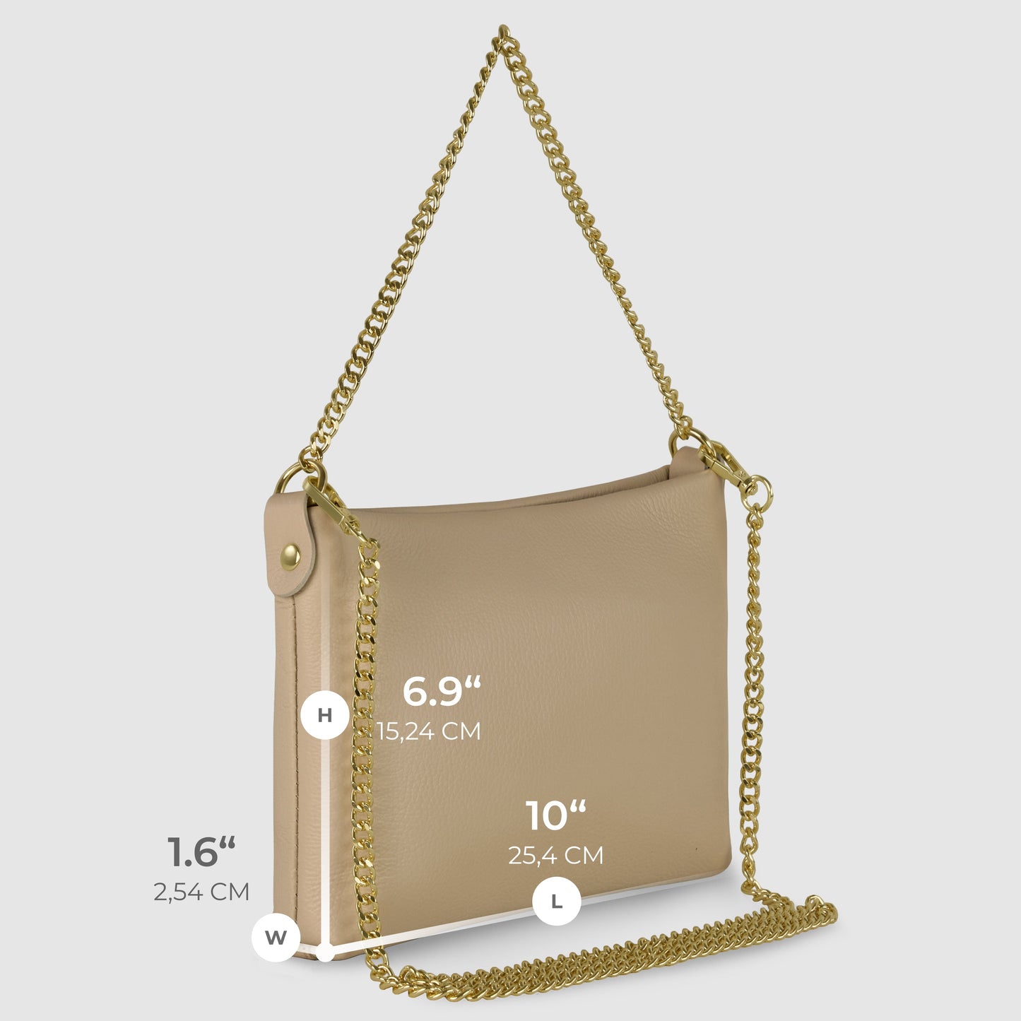 Italian Genuine Calf Leather Crossbody Bag 101315