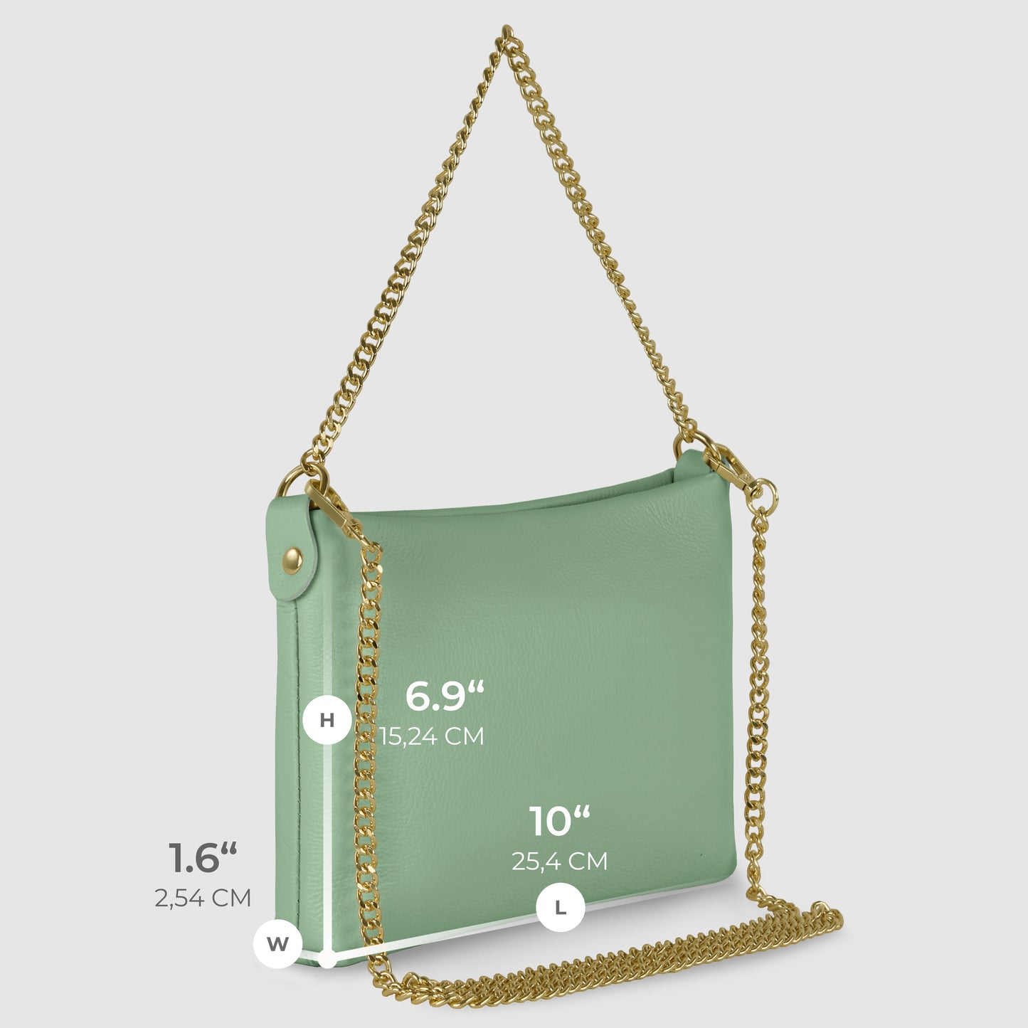 Italian Genuine Calf Leather Crossbody Bag 101315