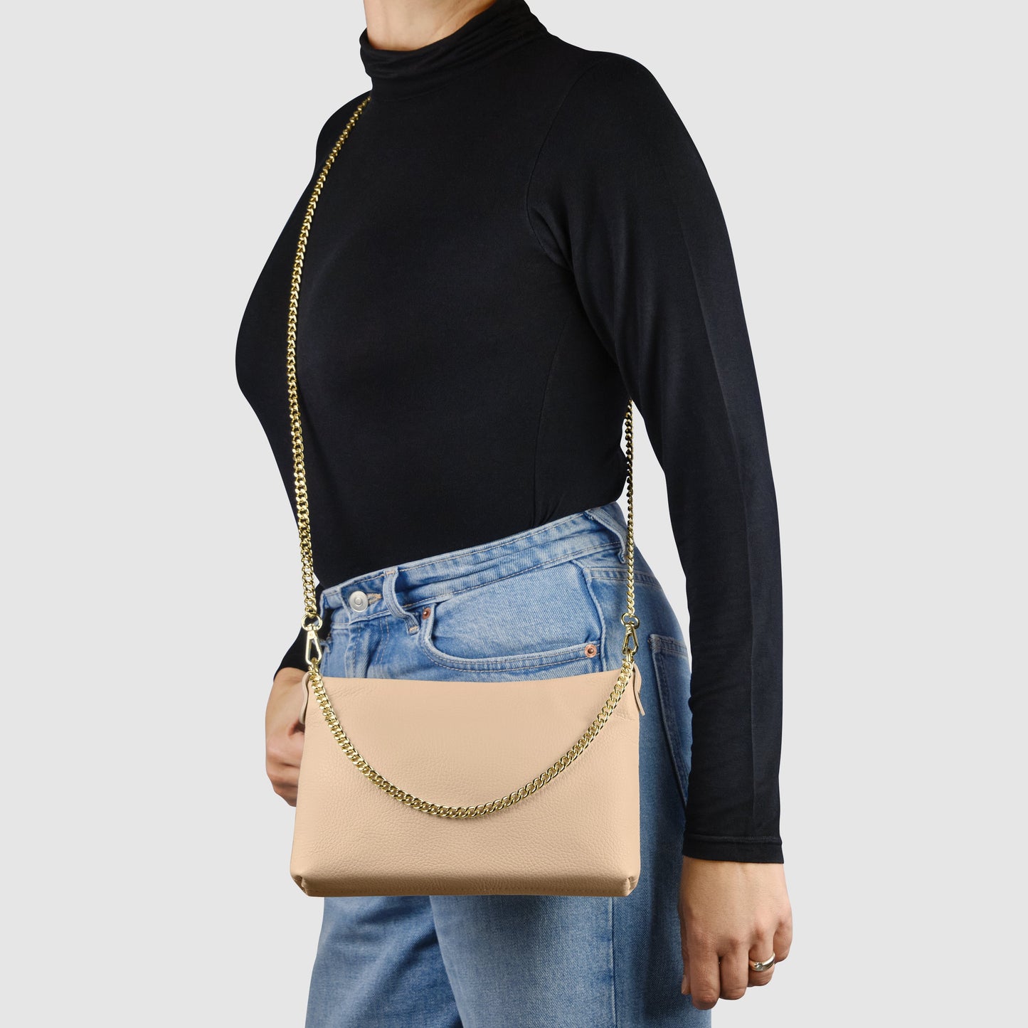 Italian Genuine Calf Leather Crossbody Bag 101315