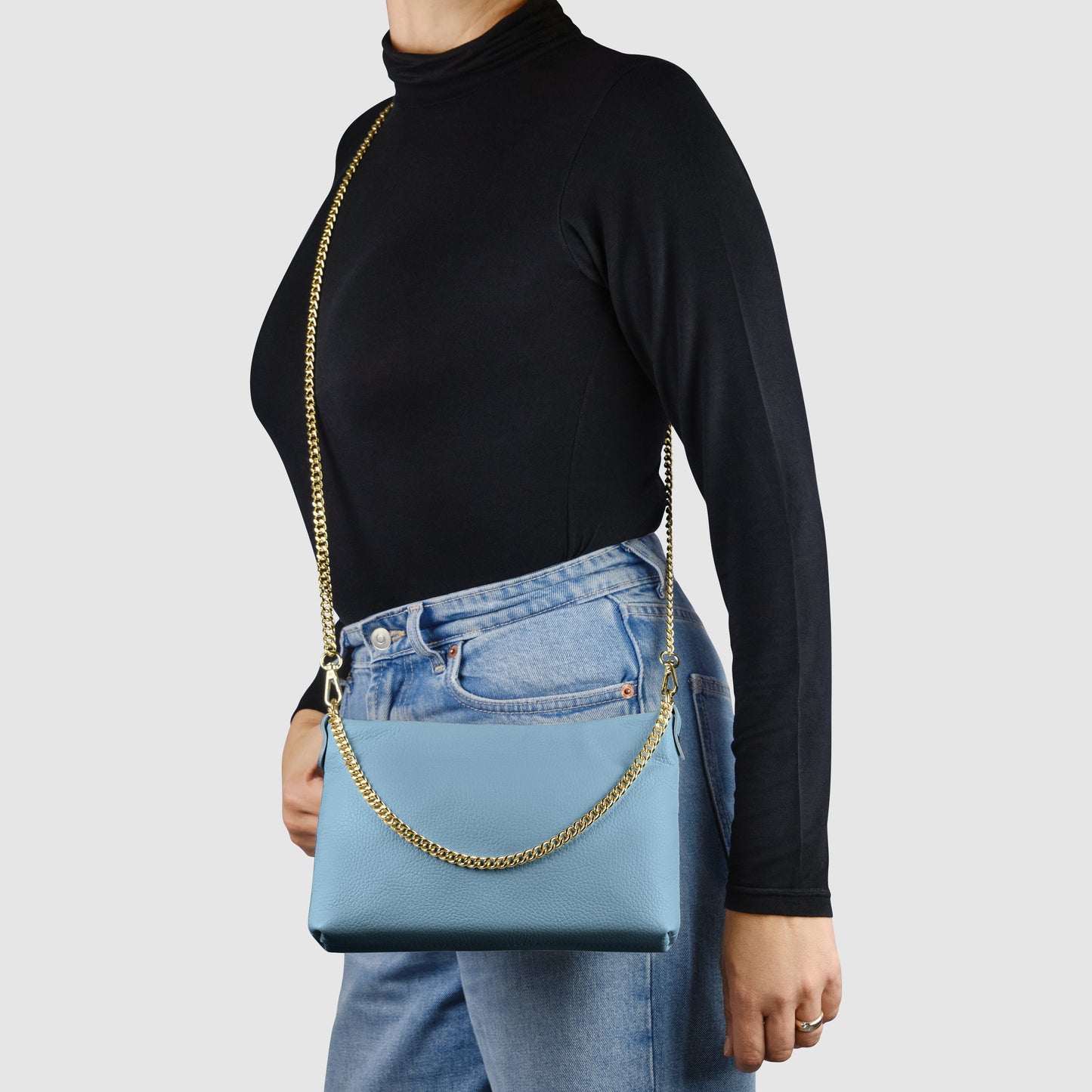 Italian Genuine Calf Leather Crossbody Bag 101315