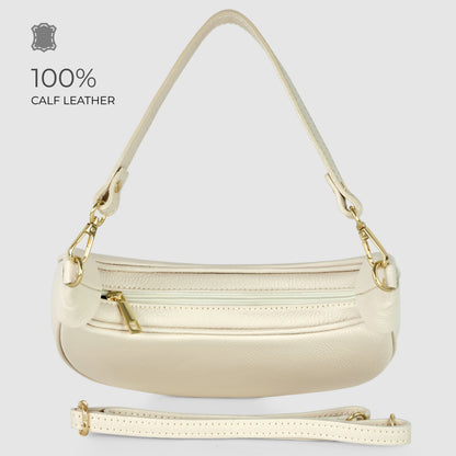 Italian Genuine Calf Leather Shoulder Bag 222024