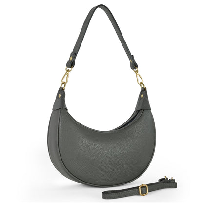 Italian Genuine Calf Leather Shoulder Bag 222024