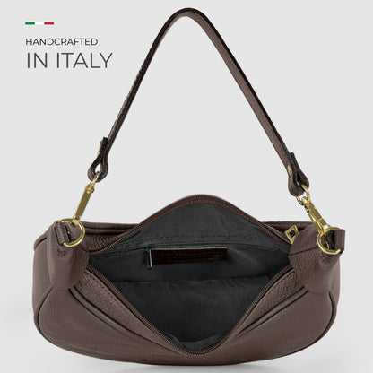 Italian Genuine Calf Leather Shoulder Bag 222024