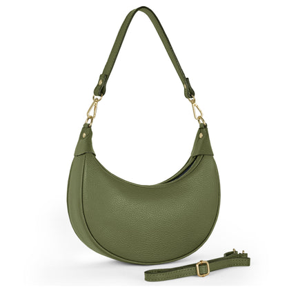 Italian Genuine Calf Leather Shoulder Bag 222024
