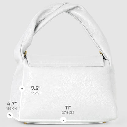 Italian Genuine Calf Leather Top-Handle Bag 262495
