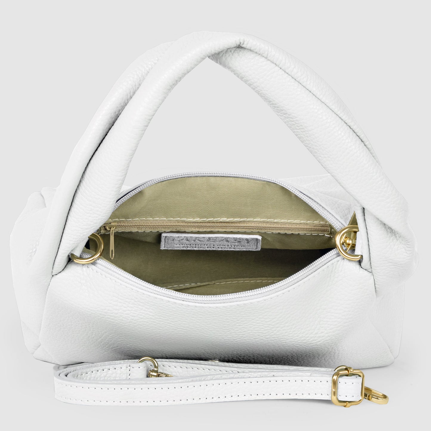 Italian Genuine Calf Leather Top-Handle Bag 262495