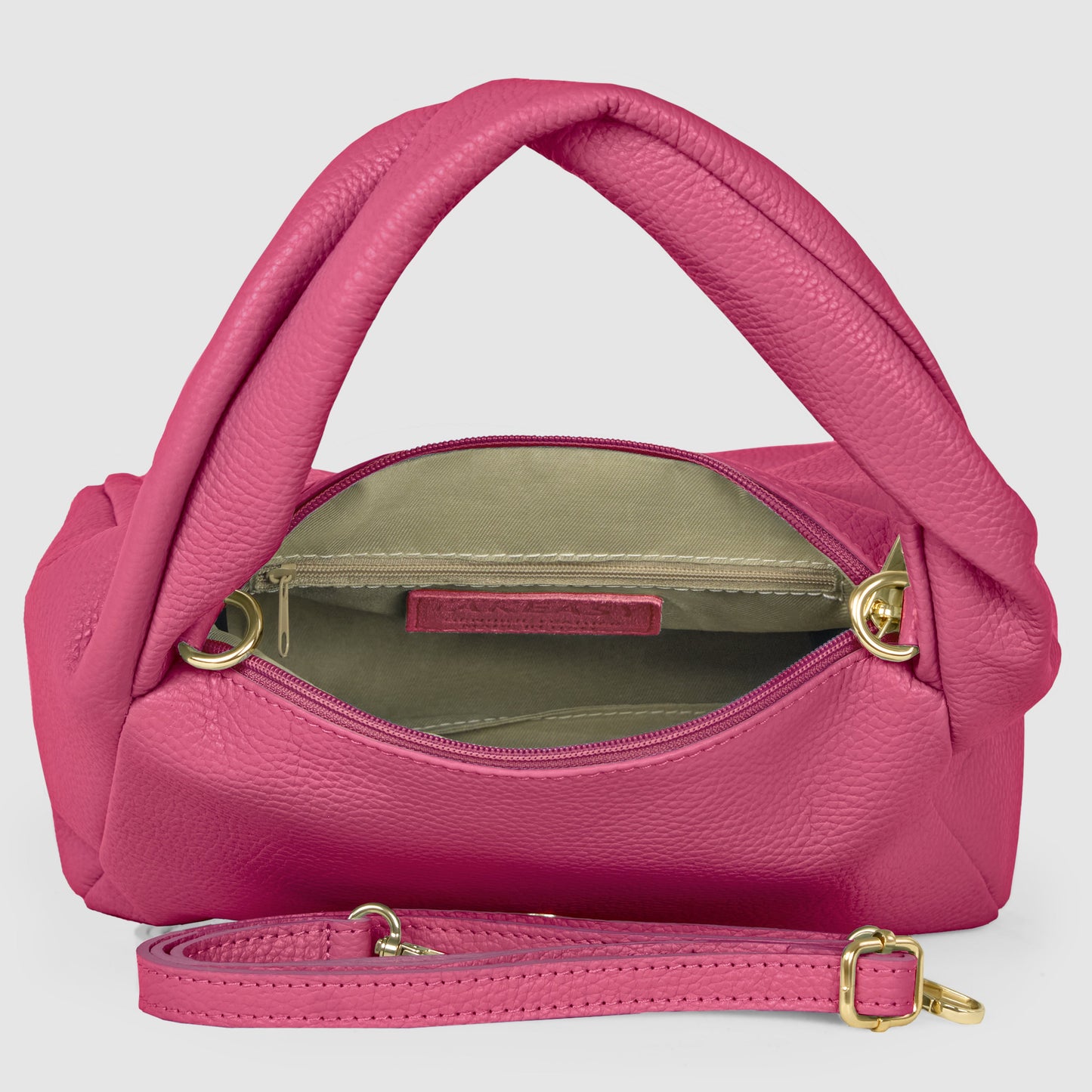 Italian Genuine Calf Leather Top-Handle Bag 262495