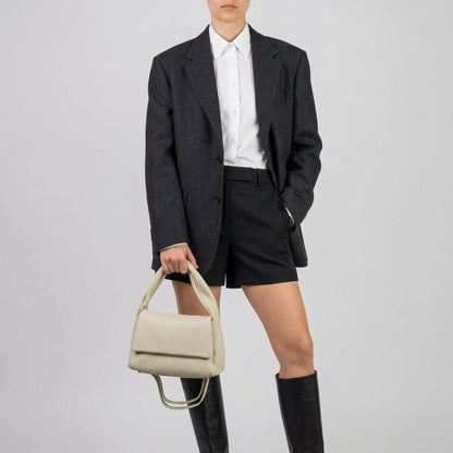 Italian Genuine Calf Leather Top-Handle Bag 262495