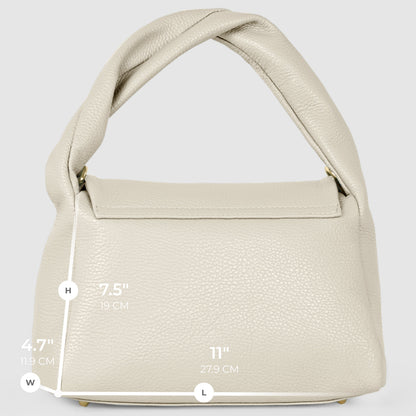 Italian Genuine Calf Leather Top-Handle Bag 262495