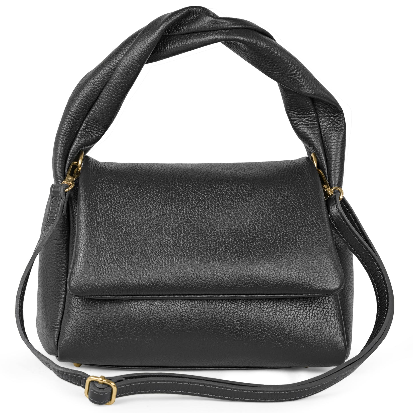 Italian Genuine Calf Leather Top-Handle Bag 262495