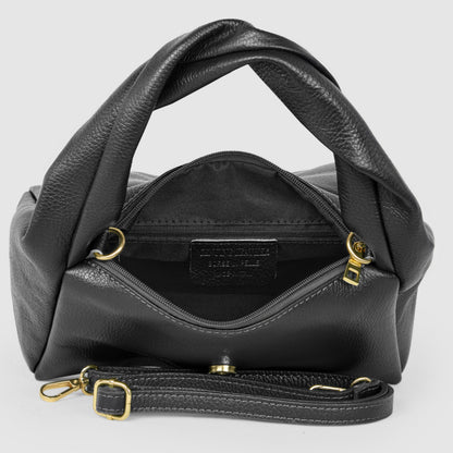 Italian Genuine Calf Leather Top-Handle Bag 262495