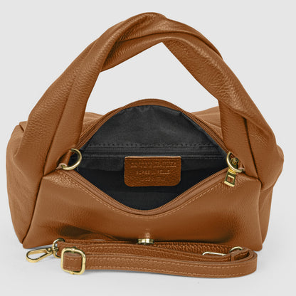 Italian Genuine Calf Leather Top-Handle Bag 262495