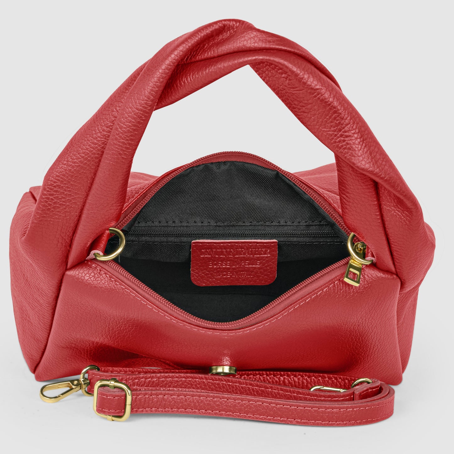 Italian Genuine Calf Leather Top-Handle Bag 262495