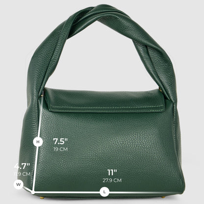 Italian Genuine Calf Leather Top-Handle Bag 262495