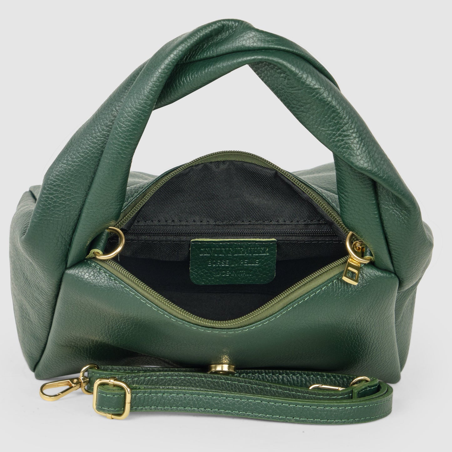 Italian Genuine Calf Leather Top-Handle Bag 262495