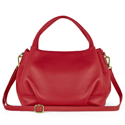 Italian Genuine Calf Leather Top-Handle Bag 322055
