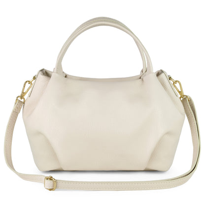 Italian Genuine Calf Leather Top-Handle Bag 322055