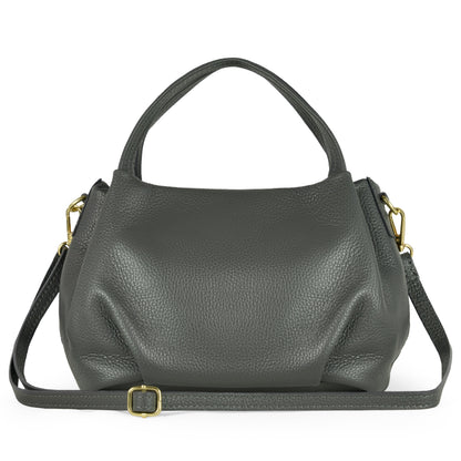 Italian Genuine Calf Leather Top-Handle Bag 322055