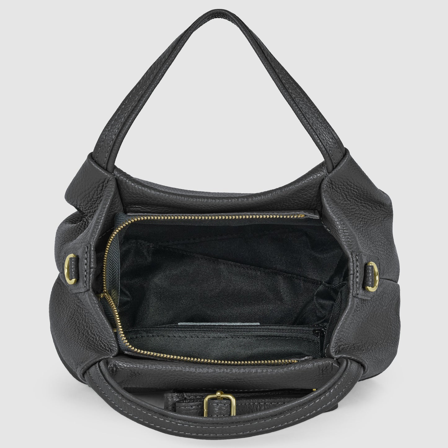 Italian Genuine Calf Leather Top-Handle Bag 322055
