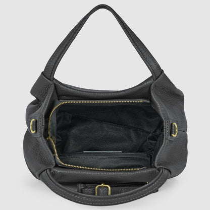 Italian Genuine Calf Leather Top-Handle Bag 322055