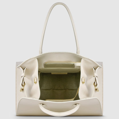Italian Genuine Calf Leather Top-Handle Bag 413912